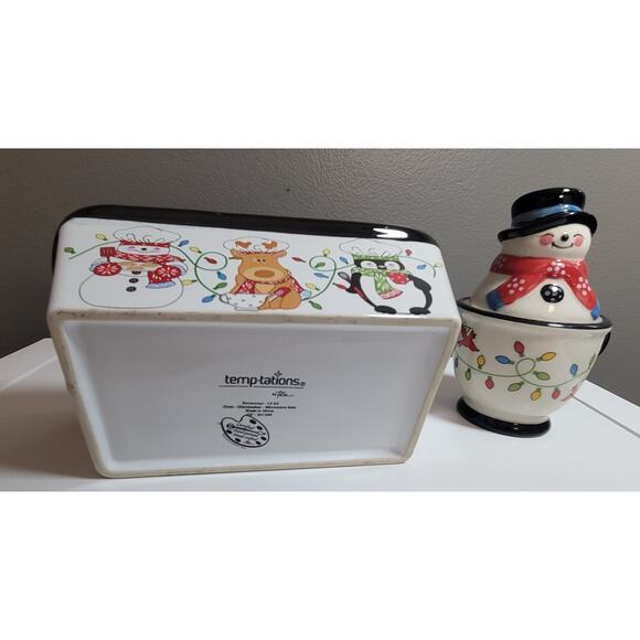Temptations Whimsical Chef Friend Mini Loaf Pan Holiday Bakeware 12oz S/P Shaker - Picture 7 of 7